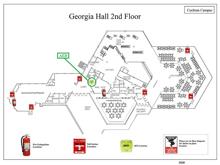 Georgia Hall 2nd Safety Diagram